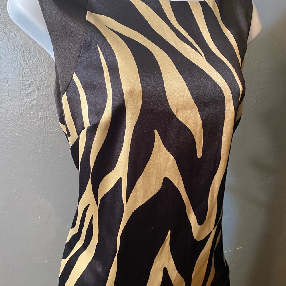 ALYX LIMITED SAFARI SILK ROUNDNECK  SLEEVELESS SHIFT DRESS - Picture 6 of 16